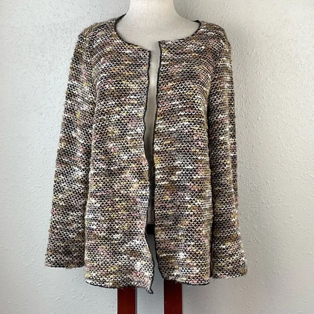 Used CJ Banks Womens Colorful Sweater Cardigan Size 1X
